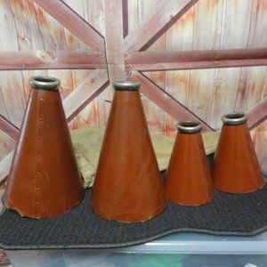 VTG Megaphone set W canvas bag~30's-40's~Cheerleading~oldschool~Crew rac…